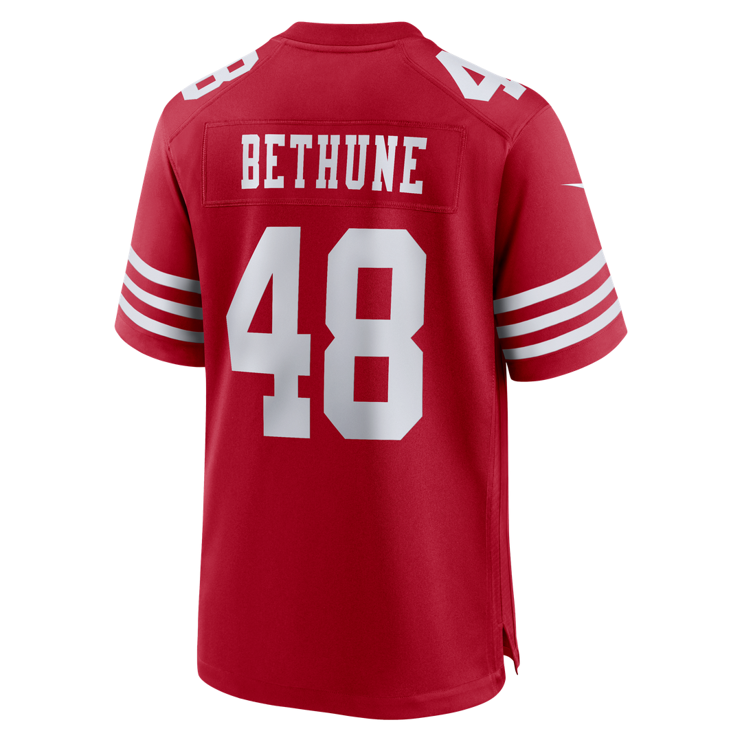 Men's San Francisco 49ers Tatum Bethune Nike Scarlet Game product image 3