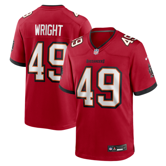 Men's Tampa Bay Buccaneers Owen Wright Nike Red Team Game product image 1