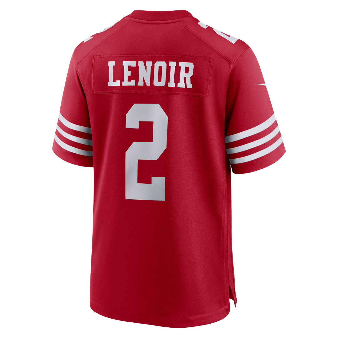 Men's San Francisco 49ers Deommodore Lenoir Nike Scarlet product image 3