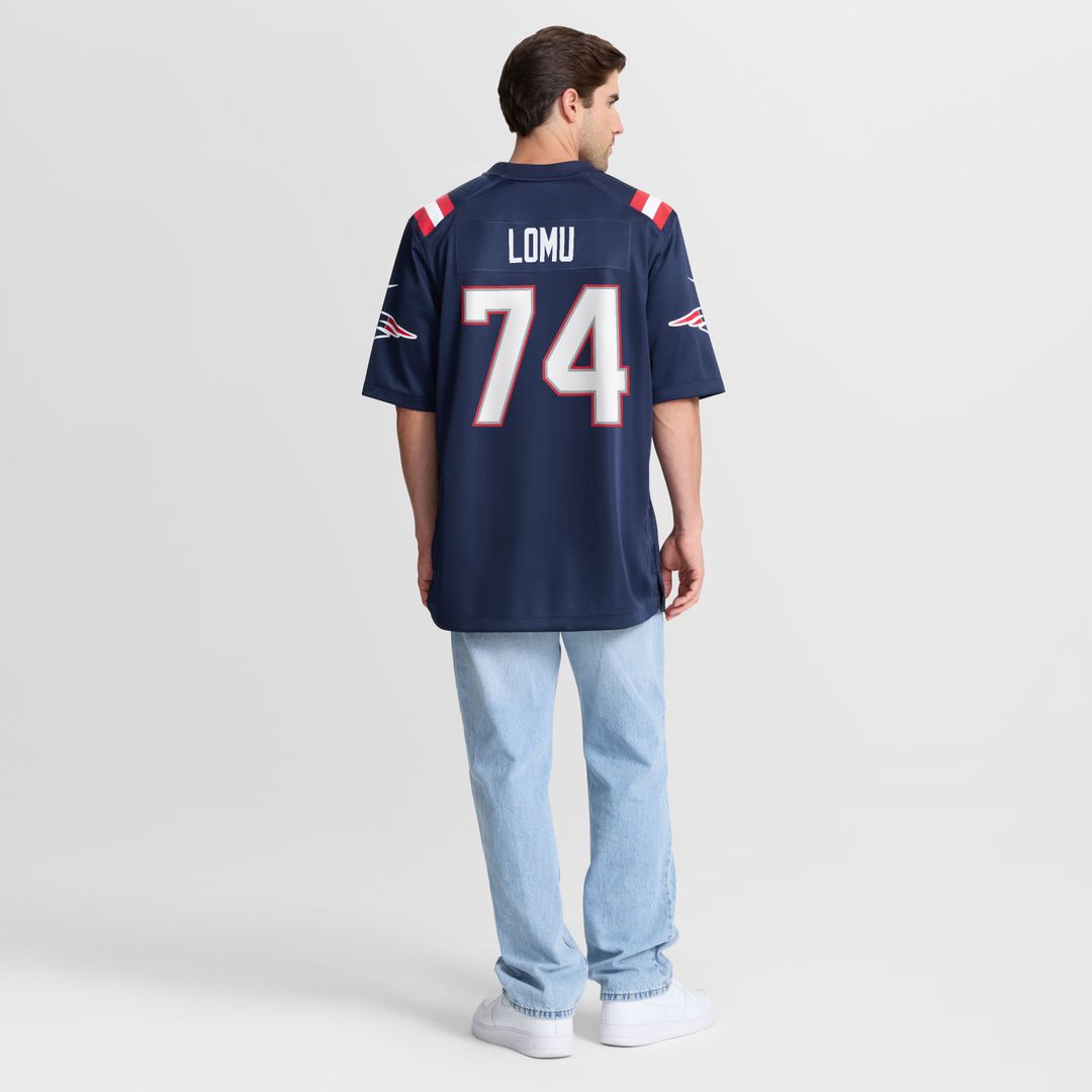 Men's New England Patriots Caleb Lomu Nike Navy Team Game product image 3