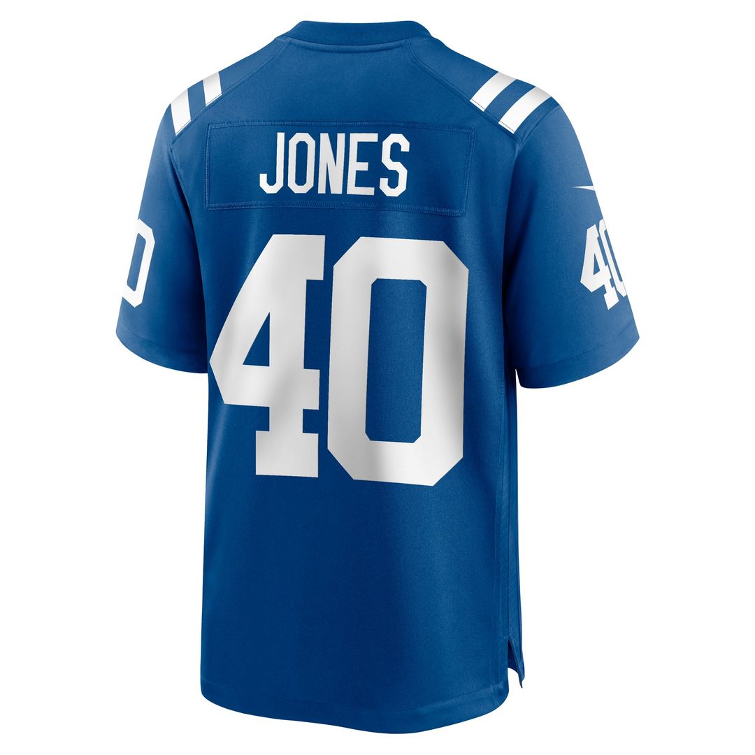 Men's Indianapolis Colts Jaylon Jones Nike Royal Team Game product image 3