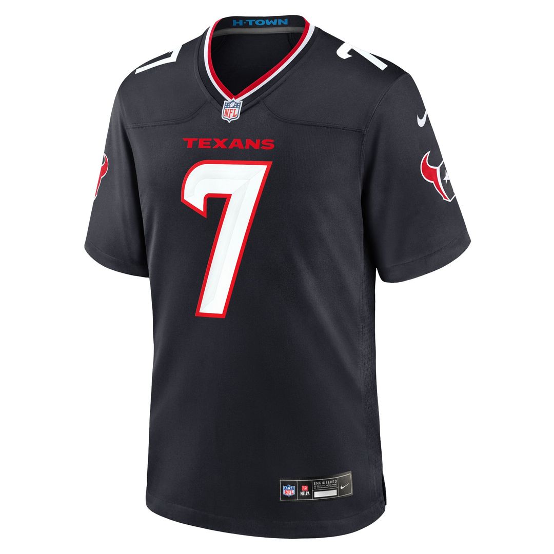 Men's Houston Texans C.J. Stroud Nike Navy Game Jersey product image 2