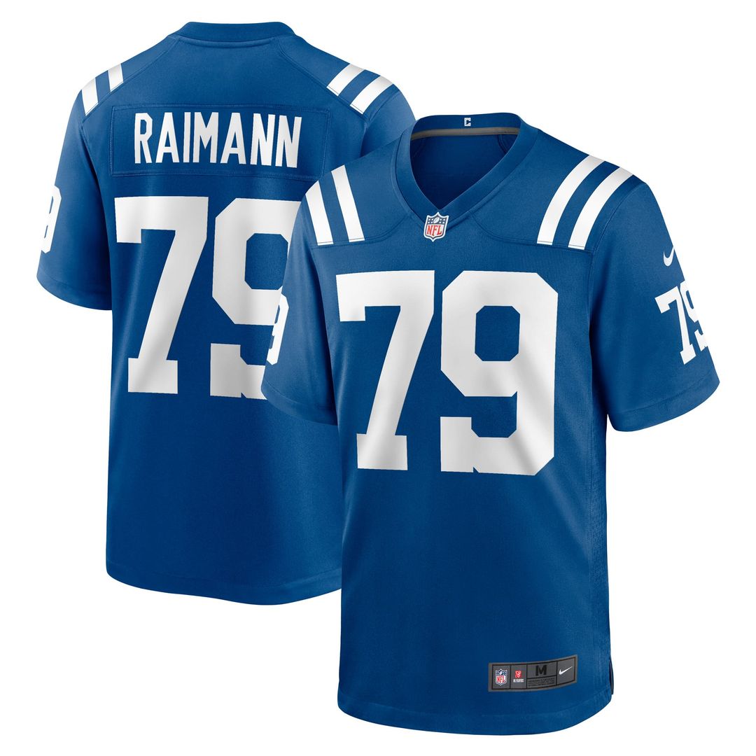 Men's Indianapolis Colts Bernhard Raimann Nike Royal Player product image 1