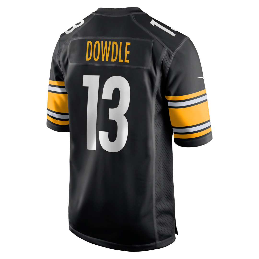 Men's Pittsburgh Steelers Rico Dowdle Nike Black Game Jersey product image 3