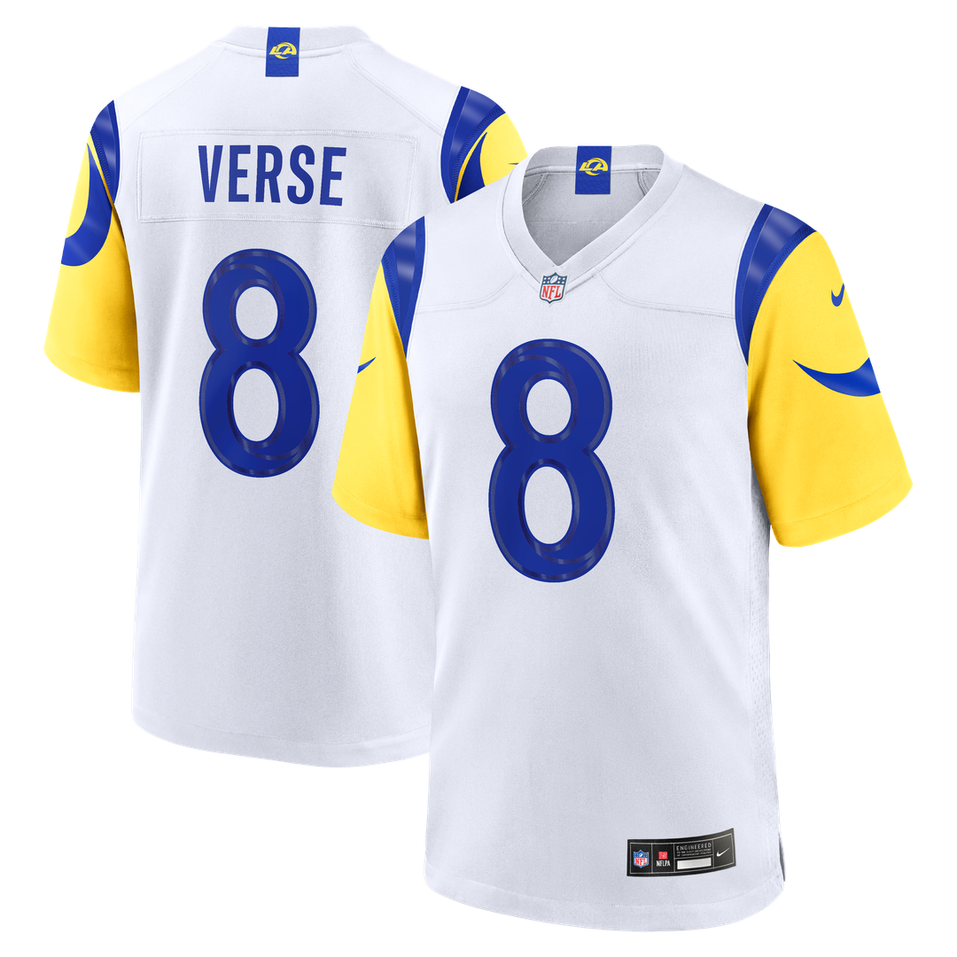 Men's Los Angeles Rams Jared Verse Nike White Game Player product image 14