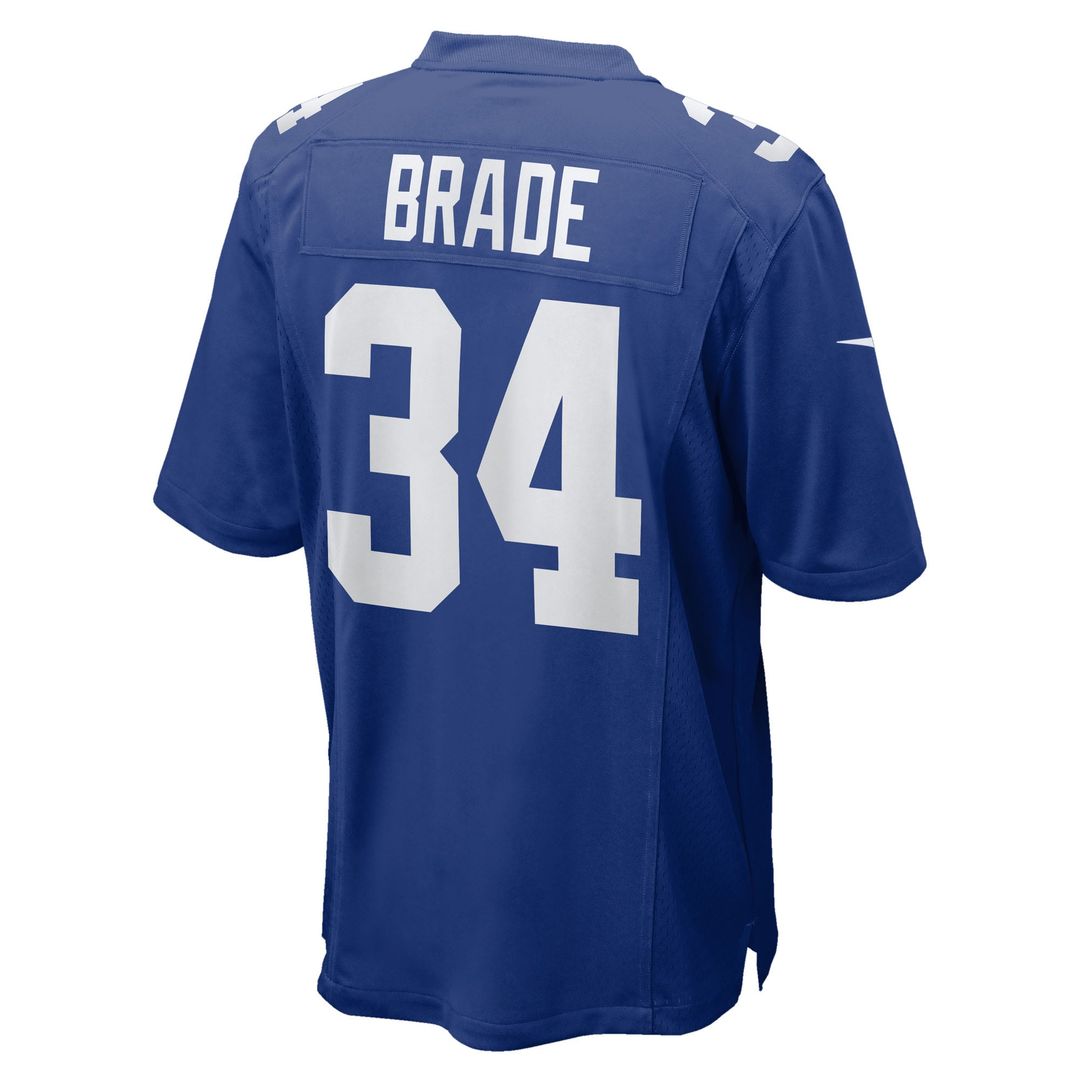 Men's New York Giants Beau Brade Nike Royal Team Game Jersey product image 3