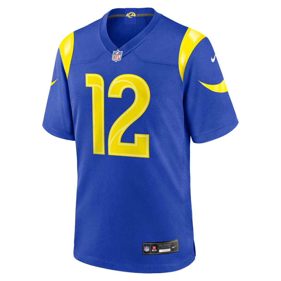 Men's Los Angeles Rams Puka Nacua Nike White Game Player product image 12