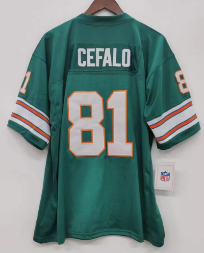Jimmy Cefalo Miami Dolphins Jersey Mitchell & Ness product image 1, provided for visual reference and product detail review