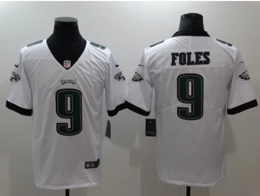 Nick Foles Philadelphia Eagles NFL Nike Jersey white product image 1, provided for visual reference and product detail review