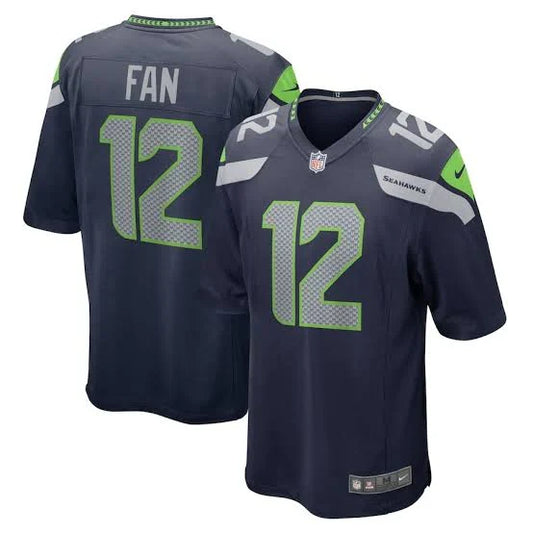 Seattle Seahawks 12 FAN Official NFL Jersey Nike product image 1, provided for visual reference and product detail review
