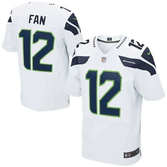 Seattle Seahawks 12 FAN Official NFL Jersey Nike white product image 1, provided for visual reference and product detail