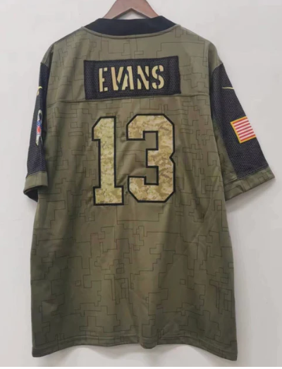 Mike Evans Tampa Bay Buccaneers military salute to service Jersey product image 1, provided for visual reference and product