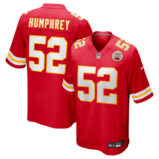 Men's Kansas City Chiefs Creed Humphrey Nike Red Game Jersey product image 1