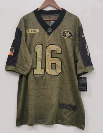 Joe Montana San Francisco 49ers military salute to service Jersey product image 2, provided for visual reference and product