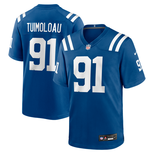 Men's Indianapolis Colts JT Tuimoloau Nike Royal Team Game product image 1