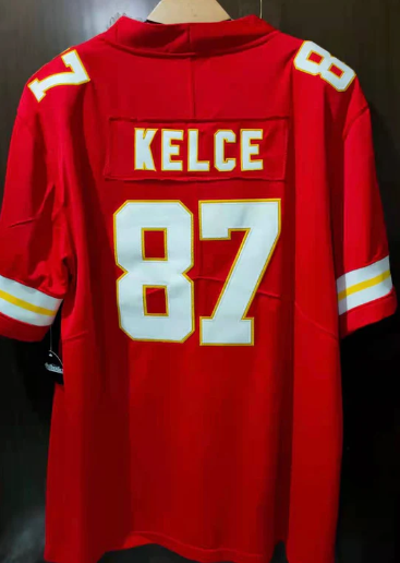 Travis Kelce Kansas City Chiefs Jersey red Classic Authentics product image 1, provided for visual reference and product