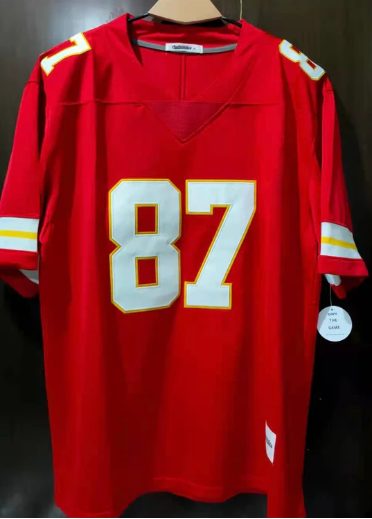 Travis Kelce Kansas City Chiefs Jersey red Classic Authentics product image 2, provided for visual reference and product