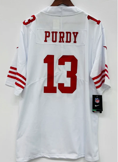 Brock Purdy San Francisco 49ers Jersey white Nike product image 1, provided for visual reference and product detail review