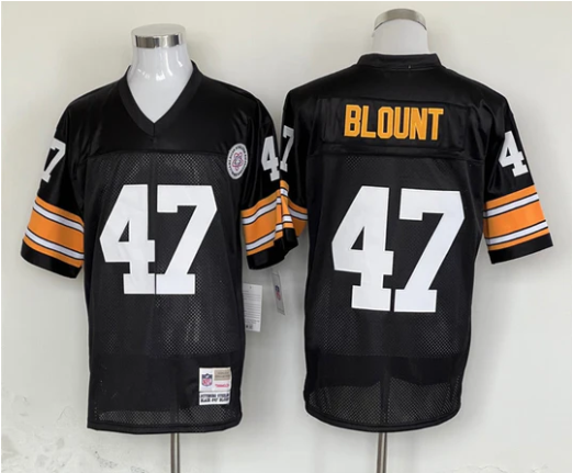 Mel Blount Pittsburgh Steelers Jersey black Mitchell & Ness product image 1, provided for visual reference and product