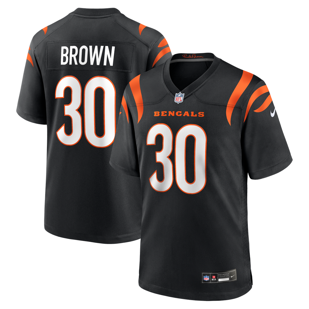 Men's Cincinnati Bengals Chase Brown Nike Black Team Game product image 1