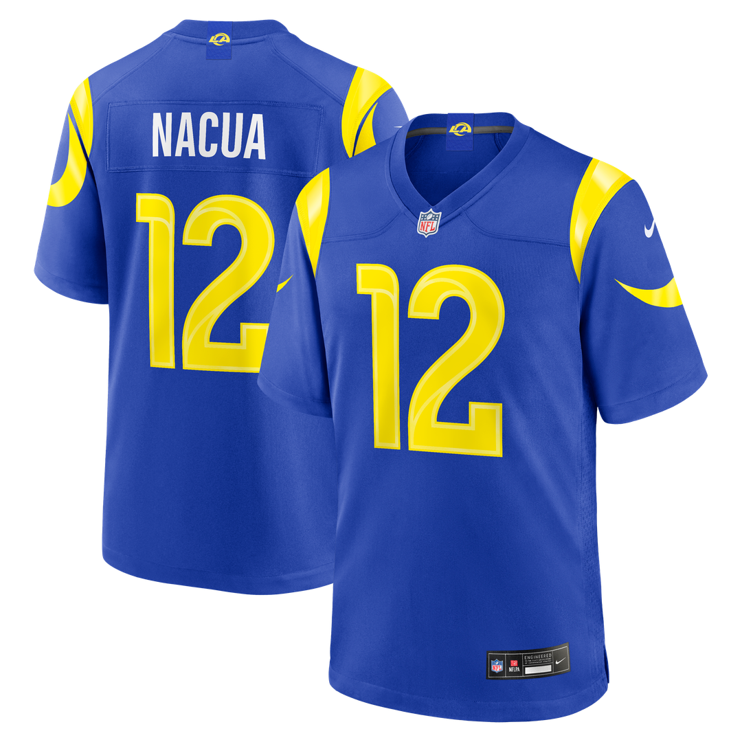 Men's Los Angeles Rams Puka Nacua Nike White Game Player product image 7