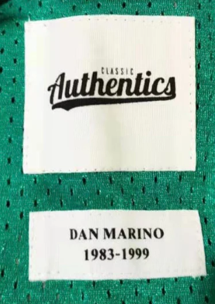 Dan Marino Miami Dolphins Classic Authentics Jersey product image 3, provided for visual reference and product detail review
