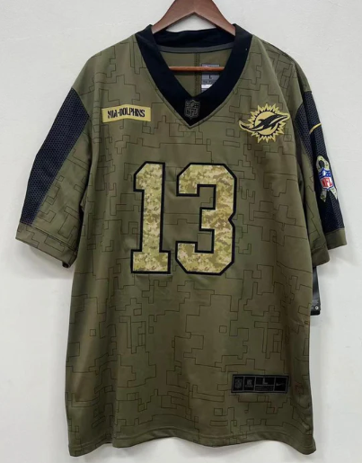Dan Marino Miami Dolphins military salute to service Jersey product image 2, provided for visual reference and product