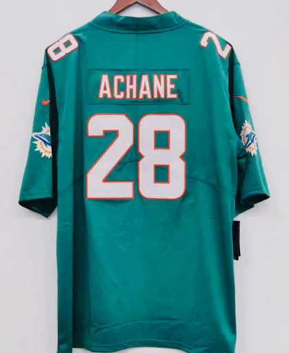 De’von Achane Miami Dolphins Nike Jersey product image 1, provided for visual reference and product detail review
