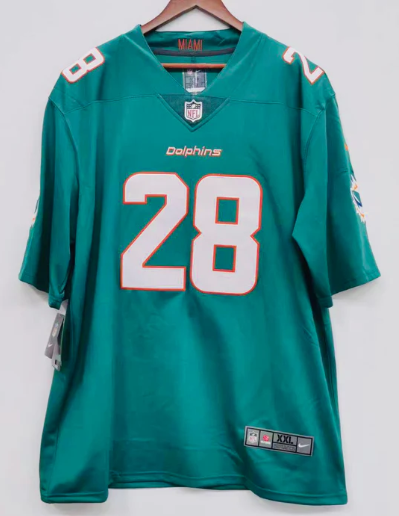 De’von Achane Miami Dolphins Nike Jersey product image 2, provided for visual reference and product detail review