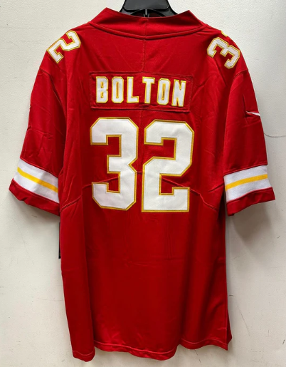 Nick Bolton Kansas City Chiefs official NFL Jersey Nike product image 1, provided for visual reference and product detail