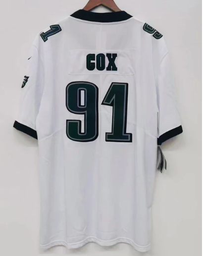 Fletcher Cox Philadelphia Eagles Nike Jersey white product image 2, provided for visual reference and product detail review