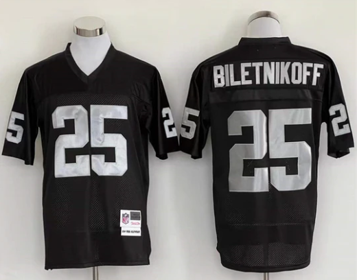 Fred Biletnikoff Oakland Raiders NFL Mitchell & Ness Jersey product image 1, provided for visual reference and product