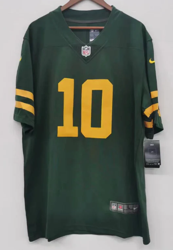 Jordan Love Green Bay Packers Jersey Nike retro product image 2, provided for visual reference and product detail review