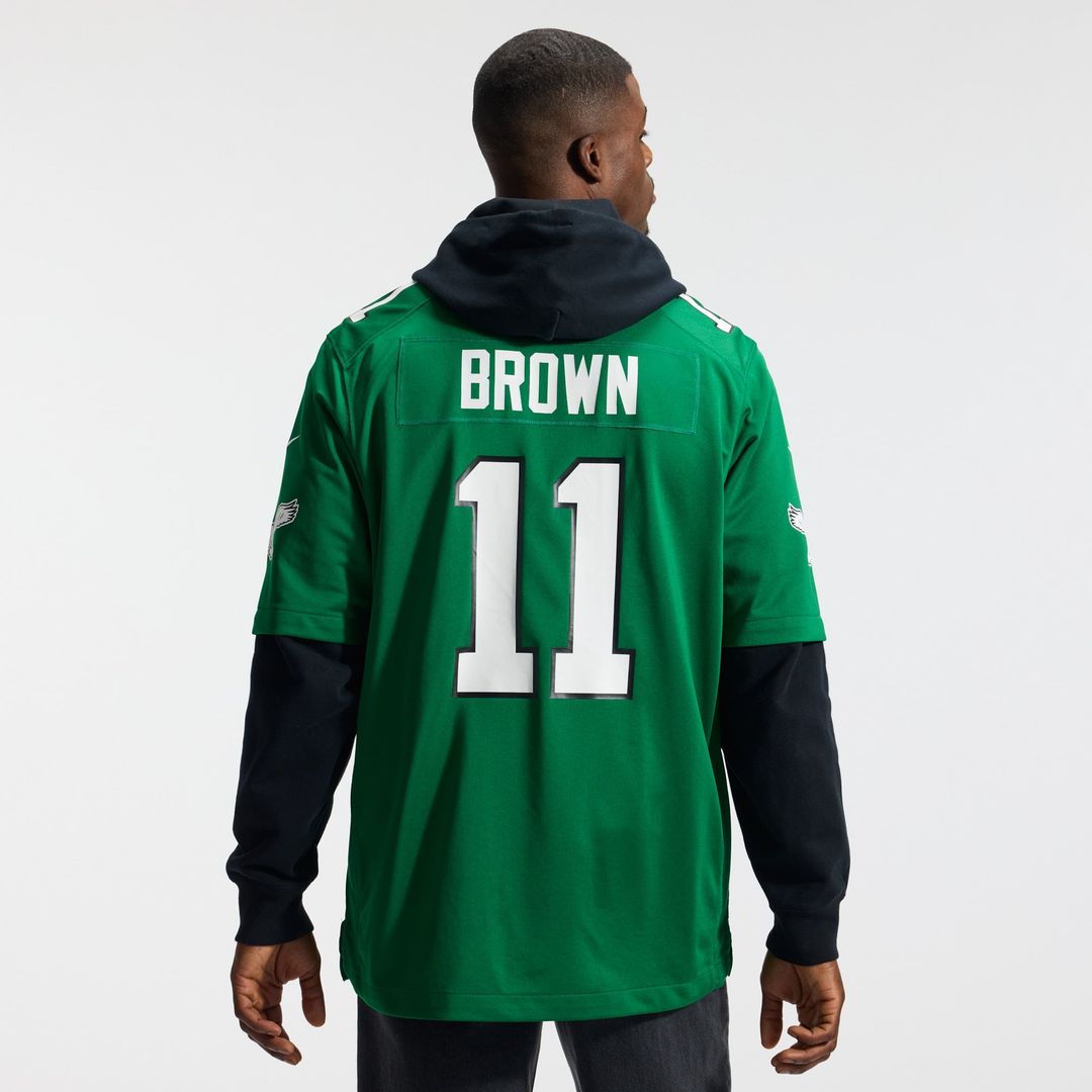 Men's Philadelphia Eagles A.J. Brown Nike Midnight Green product image 15
