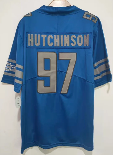 Aiden Hutchinson Detroit Lions Jersey Classic Authentics product image 1, provided for visual reference and product detail