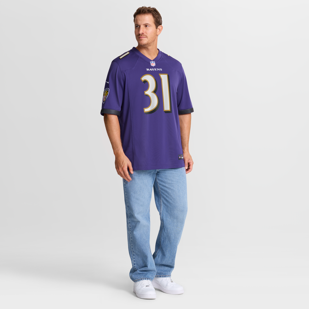 Men's Baltimore Ravens Jamal Lewis Nike Purple Game Retired product image 7