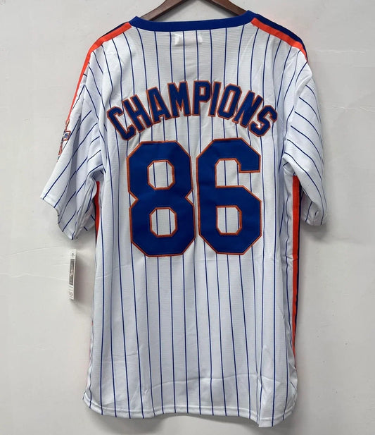 1986 New York Mets World Series Champions Jersey Mitchell & Ness product image 1, provided for visual reference and product