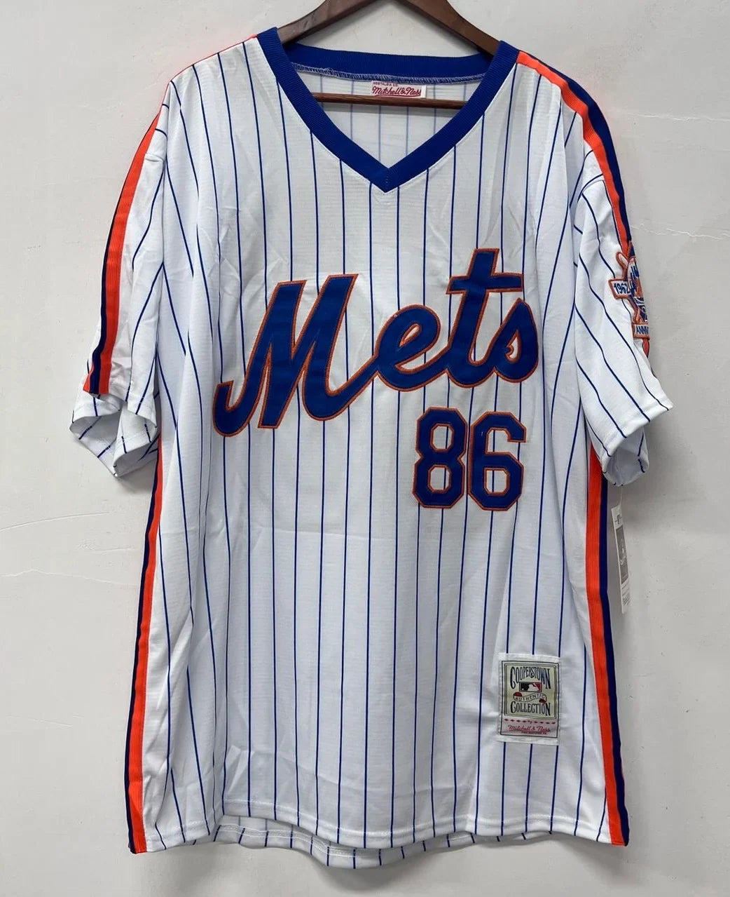 1986 New York Mets World Series Champions Jersey Mitchell & Ness product image 2, provided for visual reference and product