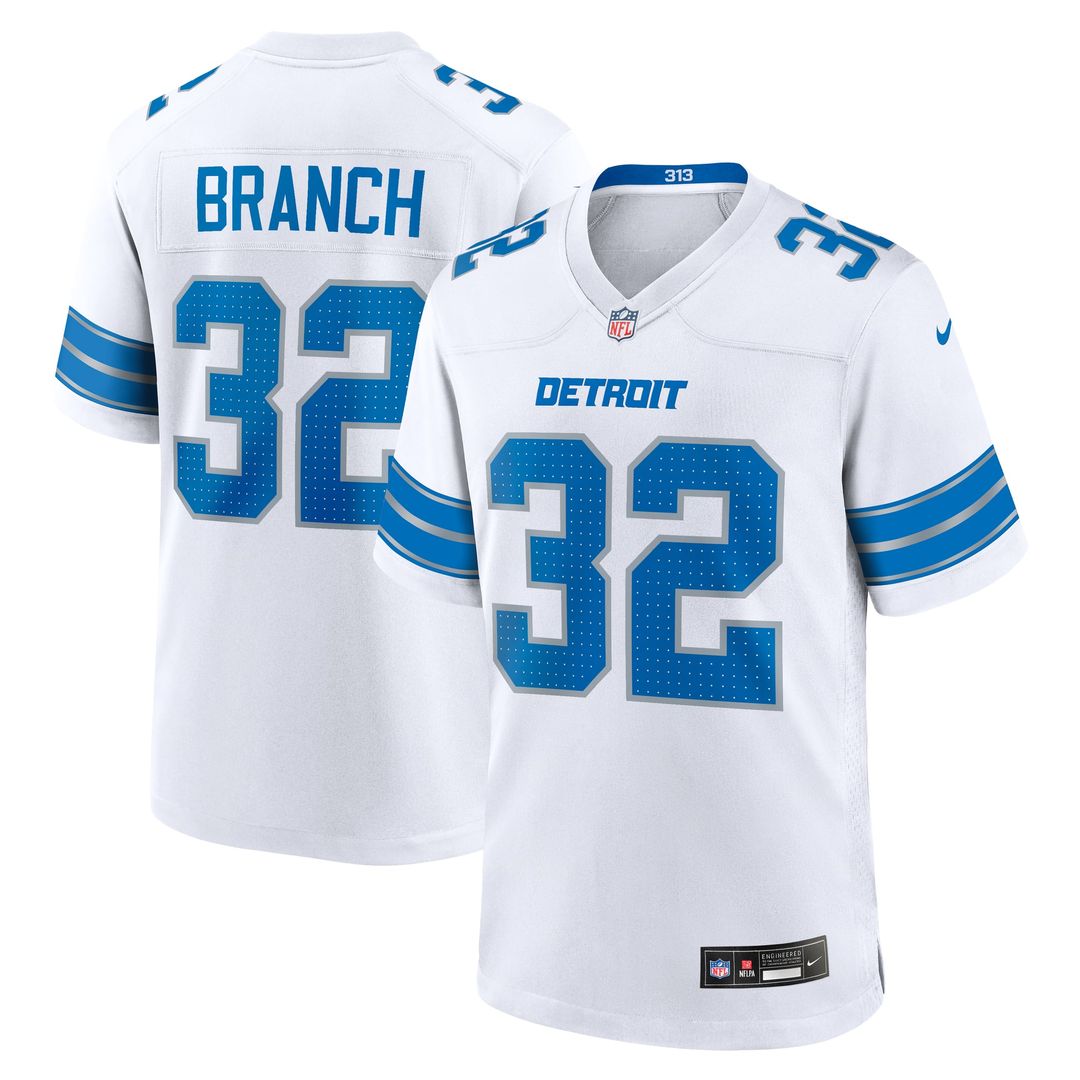 Men's Detroit Lions Brian Branch Nike Black Alternate Game product image 21