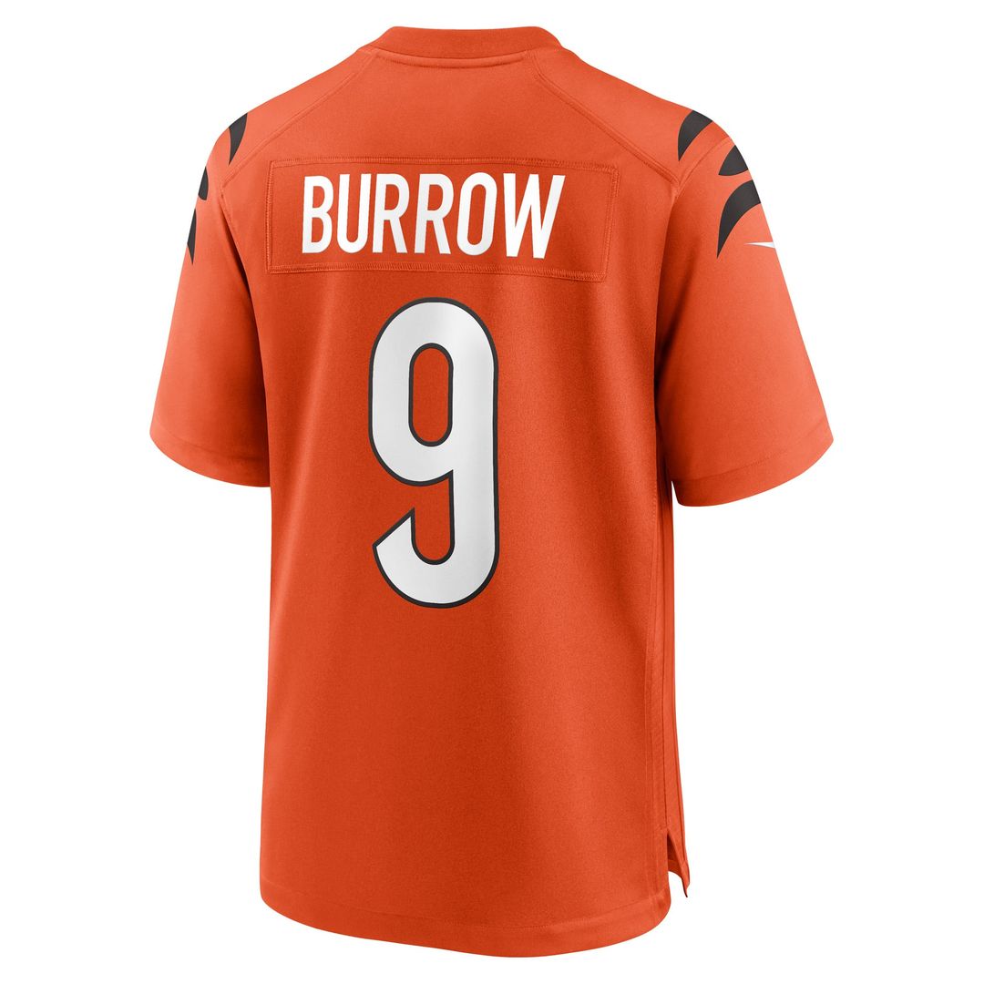 Men's Cincinnati Bengals Joe Burrow Nike Orange Alternate product image 3