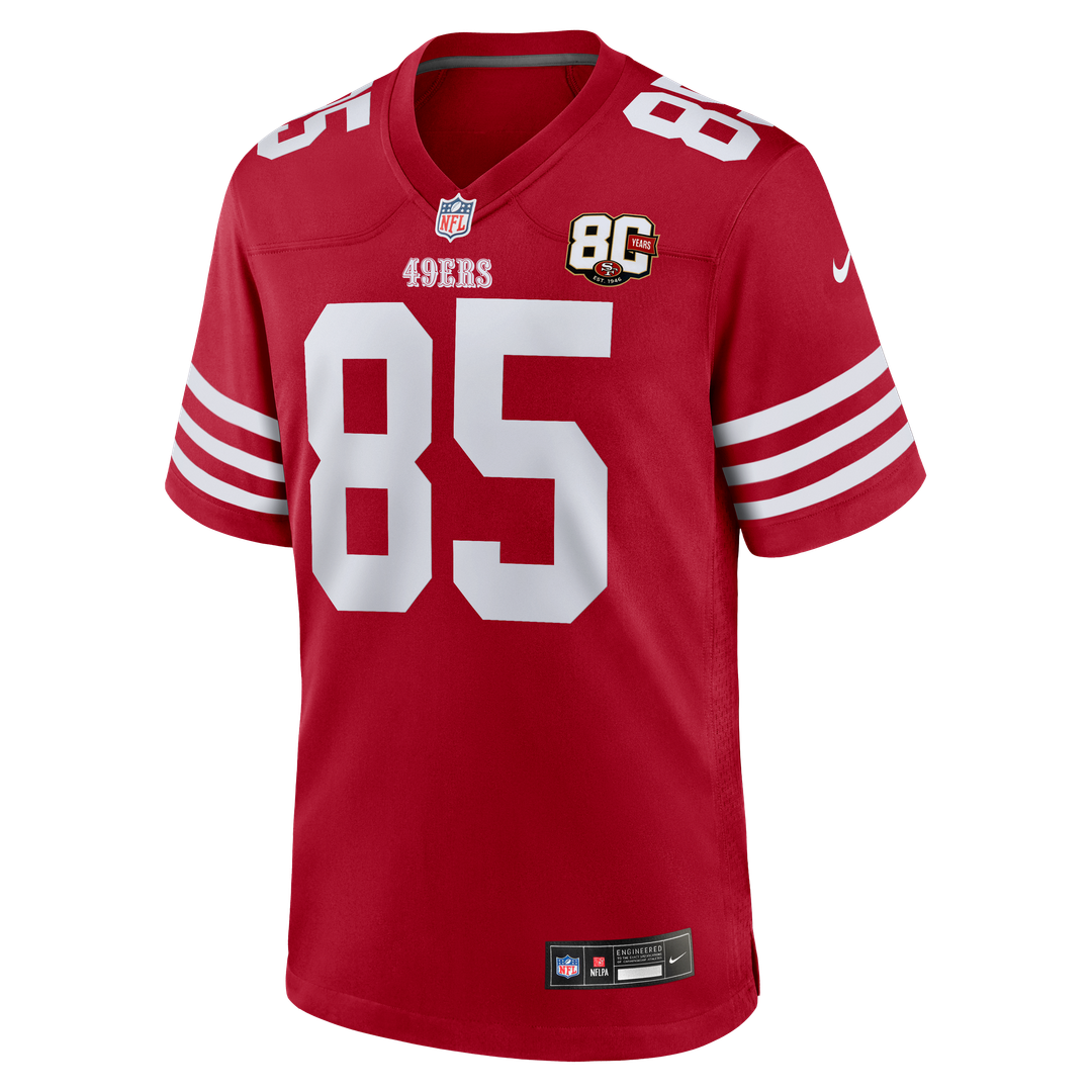 Men's San Francisco 49ers George Kittle Nike Scarlet 80th product image 6