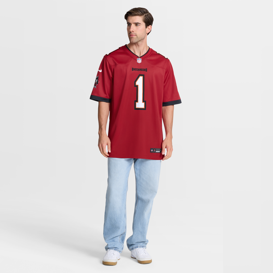 Men's Tampa Bay Buccaneers Number 1 Dad Nike Red Game Jersey product image 7