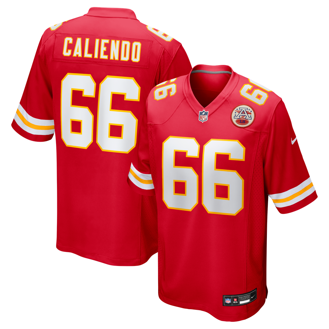 Men's Kansas City Chiefs Mike Caliendo Nike Red Game Player product image 1