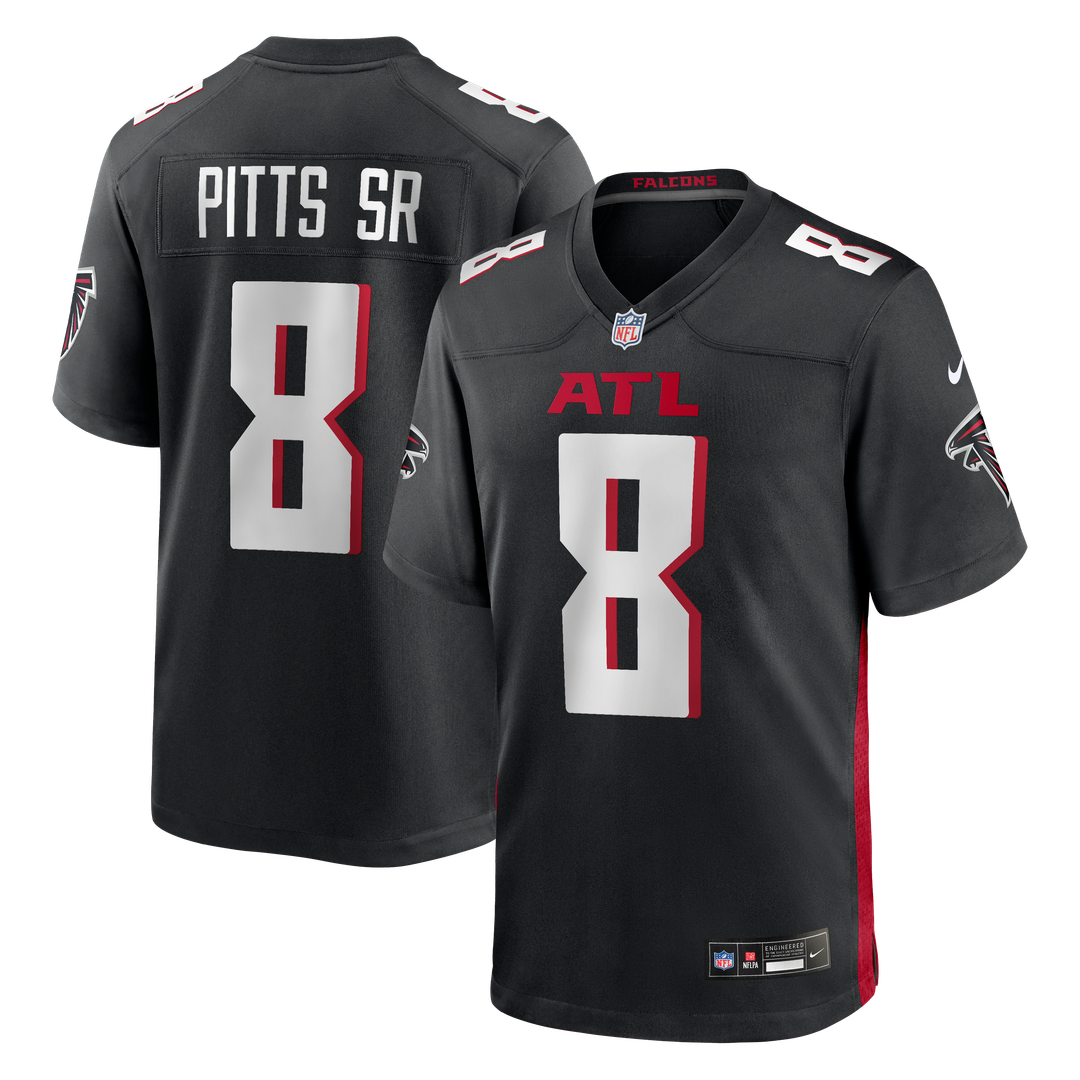 Men's Atlanta Falcons Kyle Pitts Sr. Nike Black Team Game product image 1