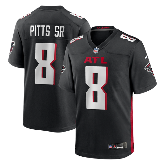 Men's Atlanta Falcons Kyle Pitts Sr. Nike Black Team Game product image 1