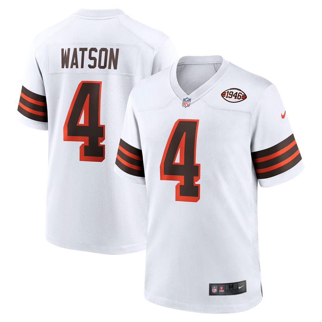 Men's Cleveland Browns Deshaun Watson Nike White Alternate product image 3