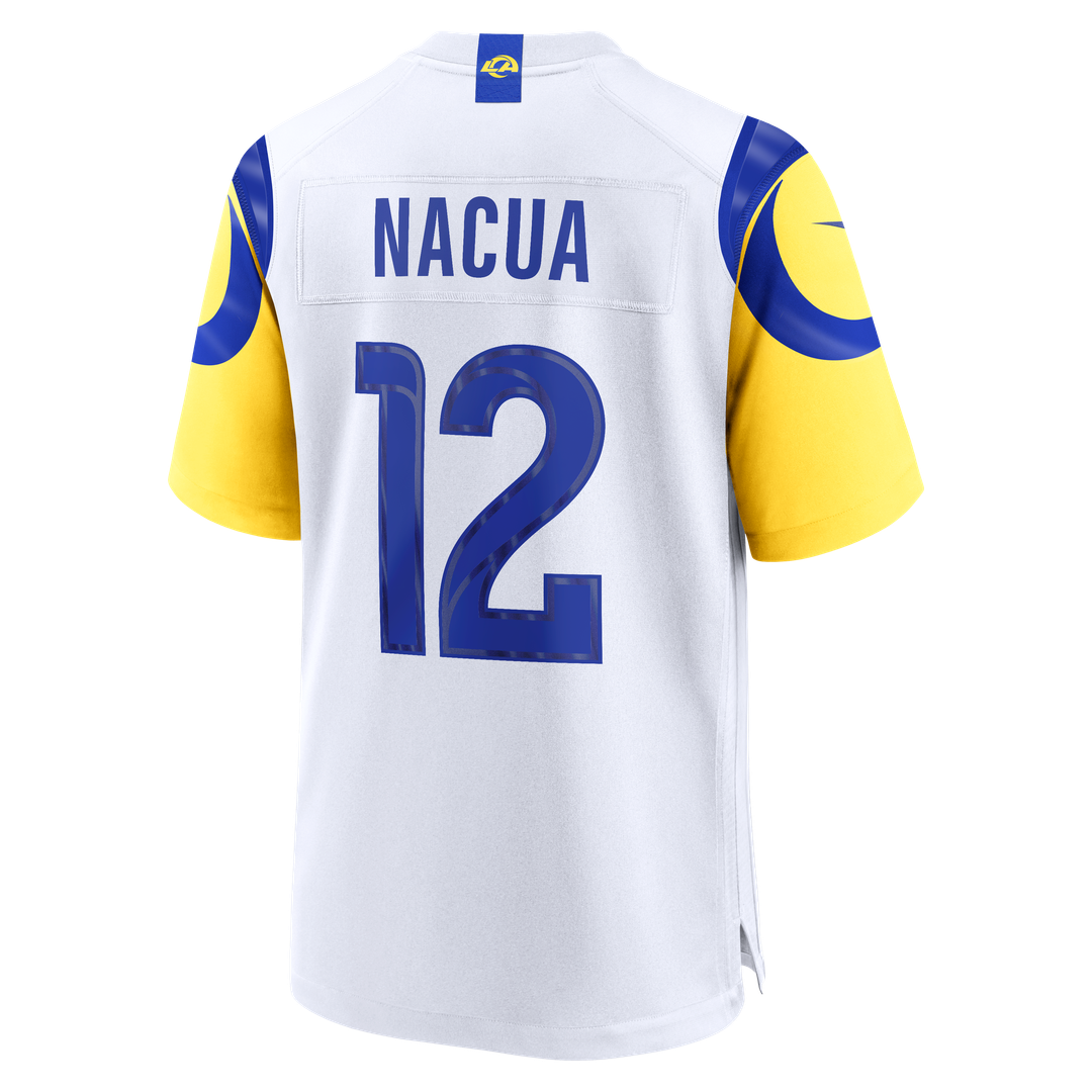 Men's Los Angeles Rams Puka Nacua Nike White Game Player product image 3