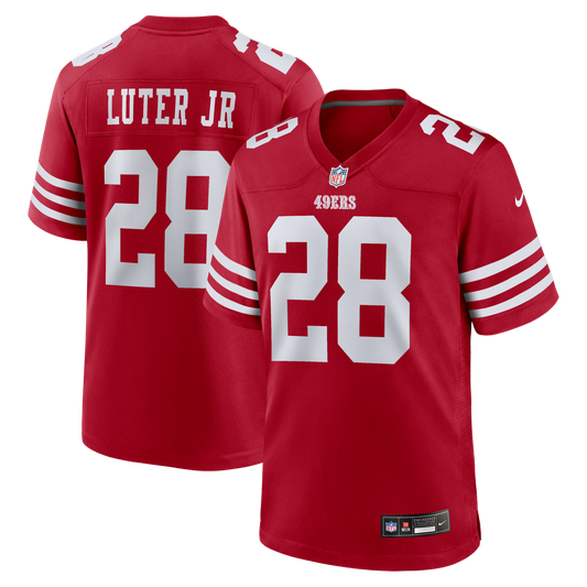 Men's San Francisco 49ers Darrell Luter Jr. Nike Scarlet product image 1