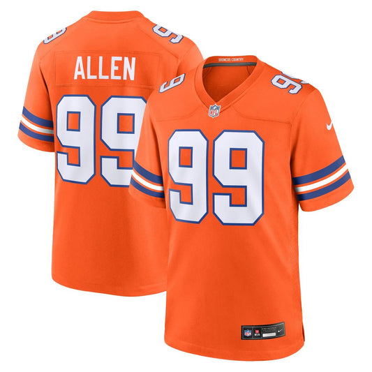 Men's Denver Broncos Zach Allen Nike Orange Alternate Game product image 1