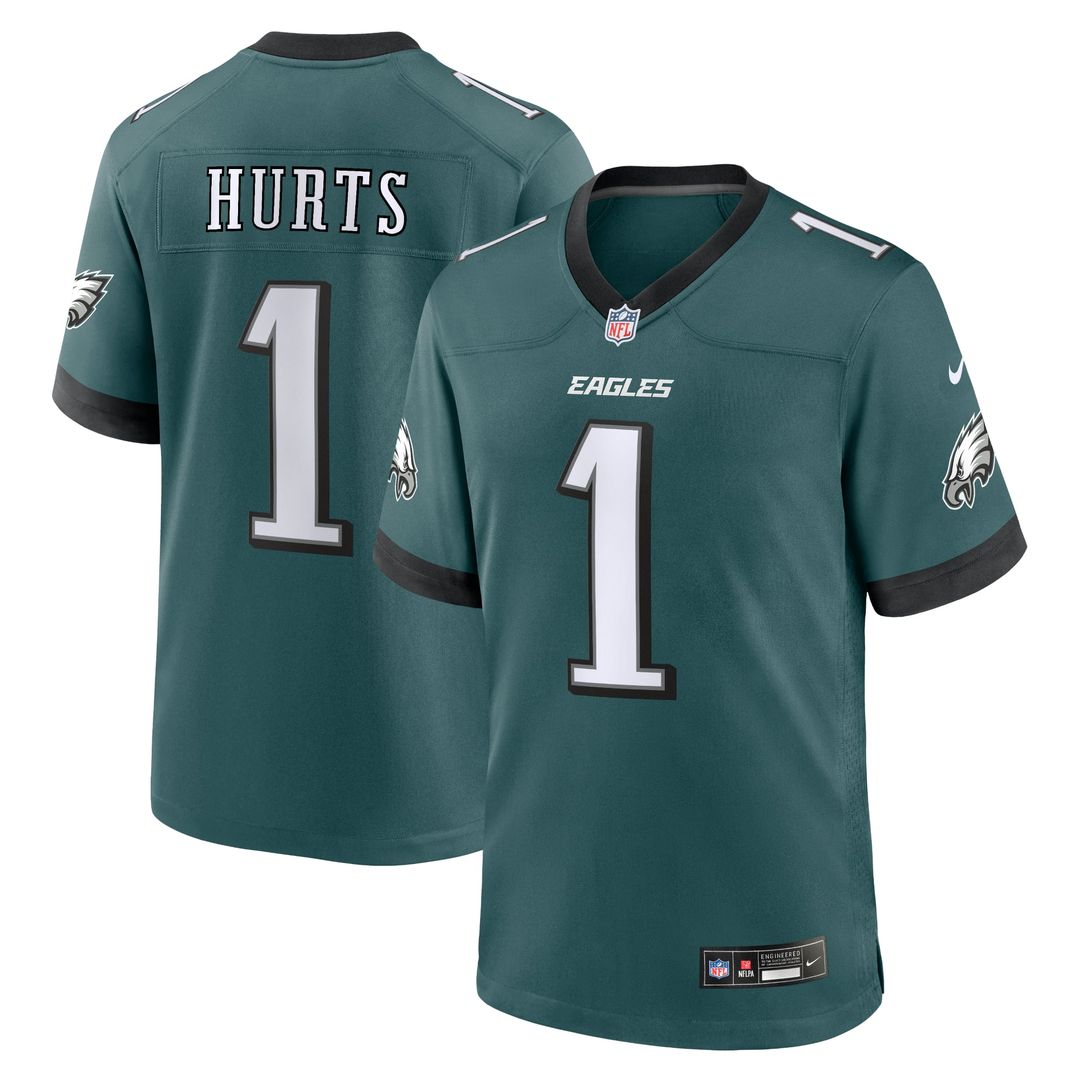 Men's Philadelphia Eagles Jalen Hurts Nike Midnight Green product image 1